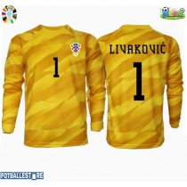 Kroatia Dominik Livakovic #1 Keeper Hjemmedrakt EM 2024 Langermet
